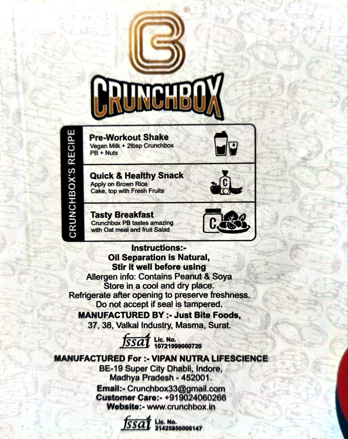 Crunchbox America Nuts & Berries Premium Peanut Butter