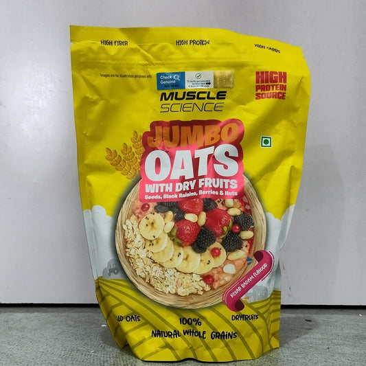 Muscle Science Kesar Badam Jumbo Rolled Oats