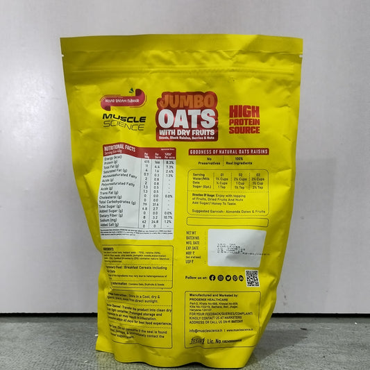 Muscle Science Kesar Badam Jumbo Rolled Oats