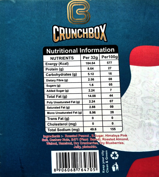 Crunchbox America Nuts & Berries Premium Peanut Butter