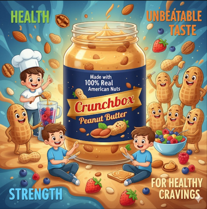 Crunchbox America Nuts & Berries Premium Peanut Butter