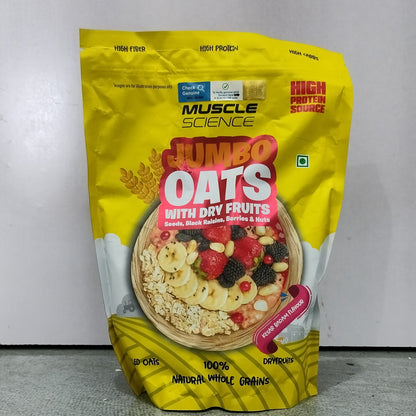 Muscle Science Kesar Badam Jumbo Rolled Oats