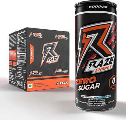 RAZE Energy Drink | BCAA+Electrolytes+Caffeine Based Instant Energy Drink