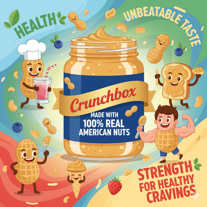 Crunchbox America Nuts & Berries Premium Peanut Butter