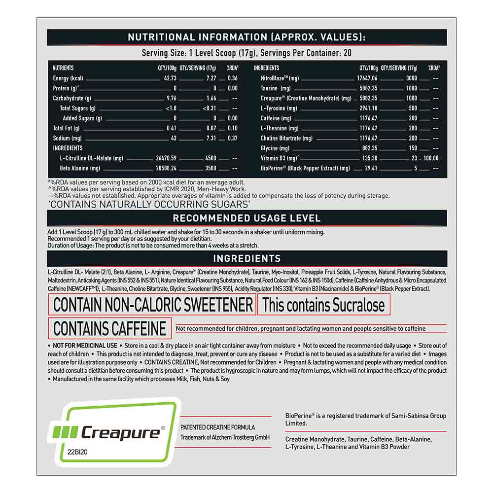 Wrathx Pre Workout | Muscleblaze