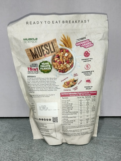 Muscle Science High Protein Fruit n Nut Muesli