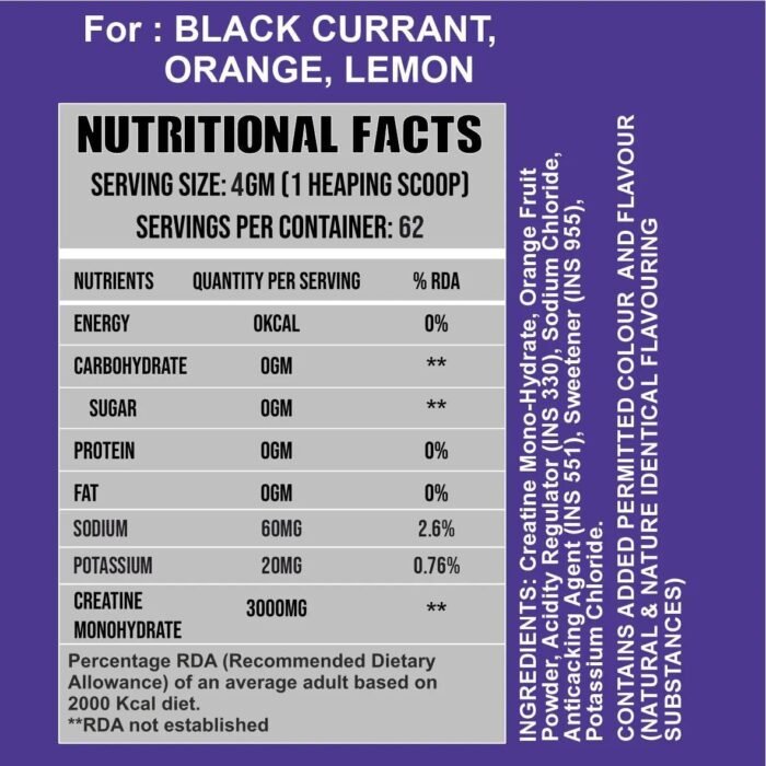 Ripped up Nutrition Micronized Creatine Monohydrate - Image 2