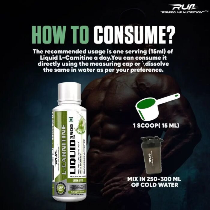 Ripped up Nutrition Liquid L-Carnitine 3500MG - Image 3