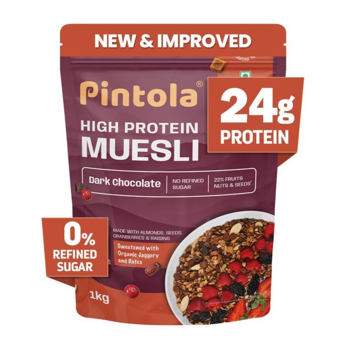 Pintola High Protein Dark Chocolate & Cranberry Muesli - Image 5