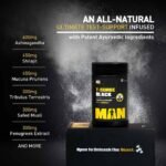 Muscleblaze T-Surge Black | Testo Support for the Ultimate MAN