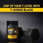 Muscleblaze T-Surge Black | Testo Support for the Ultimate MAN - Image 4