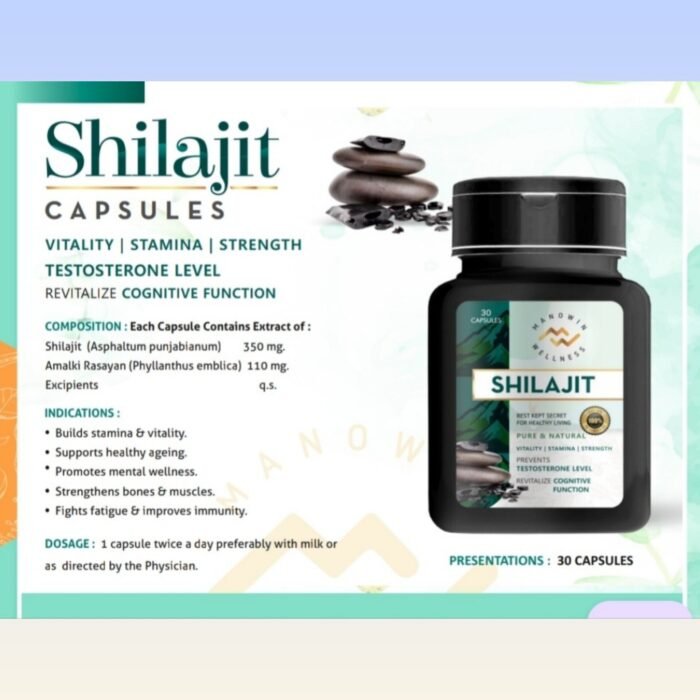 Manowin Wellness Himalayan Shilajit Resin Capsules - Image 2
