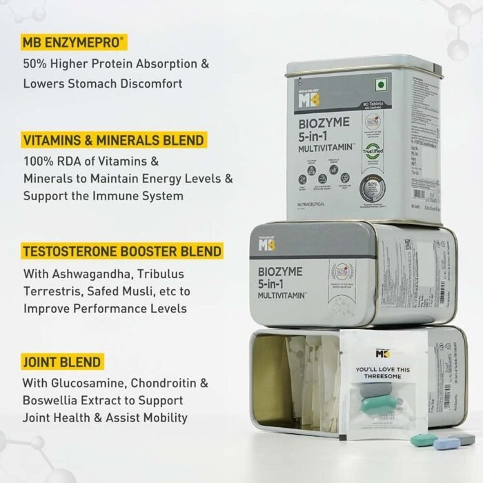 Muscleblaze Biozyme 5 in 1 Multivitamin - Image 2