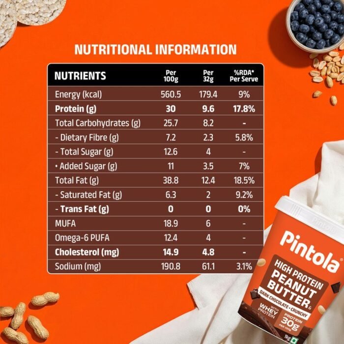 Pintola High Protein Dark Chocolate Peanut Butter - Image 2