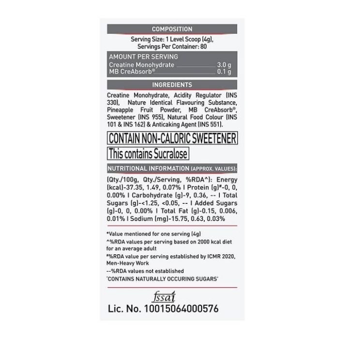 Muscleblaze CREAMP Creatine Monohydrate - Image 2