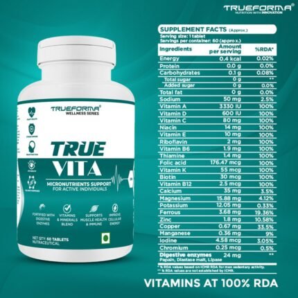 Trueforma® True Vita – Daily Multivitamin & Mineral Support