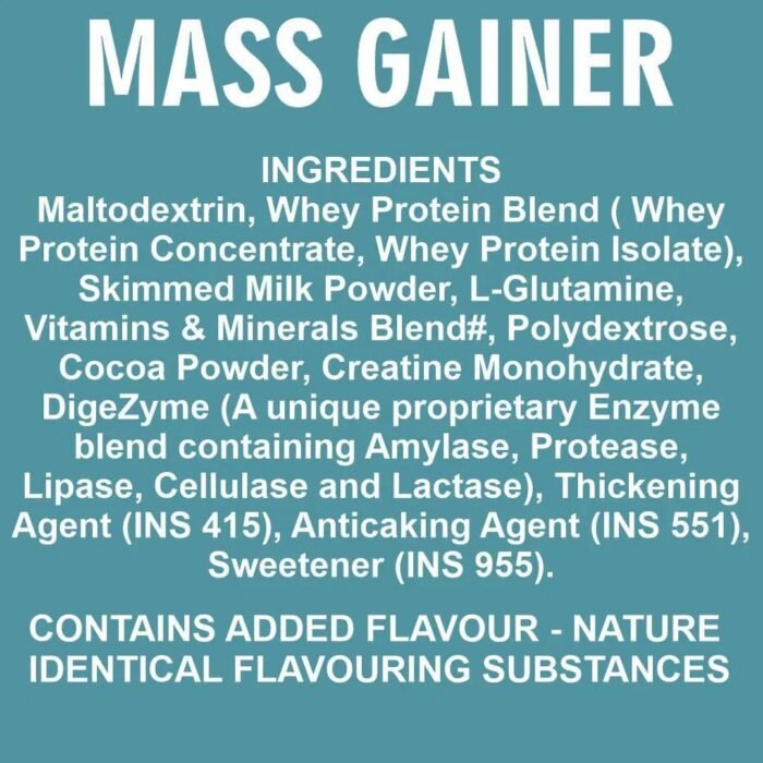 Ripped Up Nutrition High Calorie Mass Gainer - Image 4